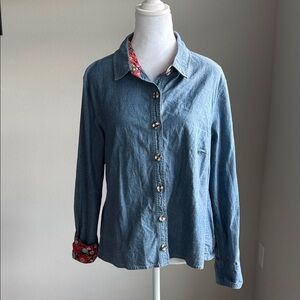 Matilda Jane Paint by Numbers women’s denim blue blouse